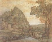 Claude Lorrain View of Delphi with a Procession (mk17) USA oil painting artist